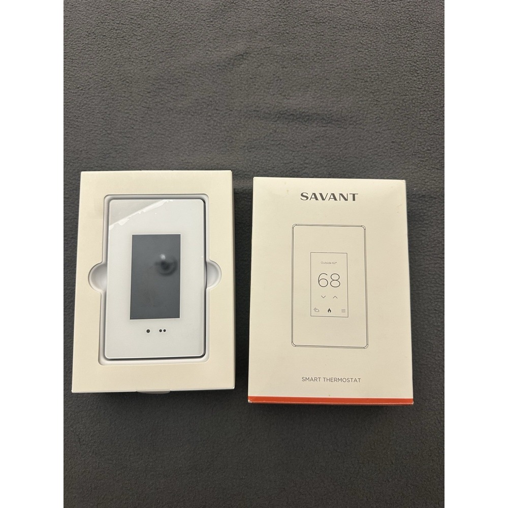 Savant Multistat Smart Thermostat Touchscreen Wi‑Fi White CLI-W220W-00